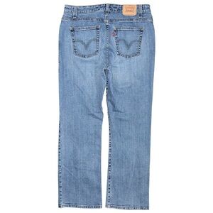 Vintage Y2K Levi's 515 Boot Cut Jeans Women's 16 (34x31) Faded Blue Denim